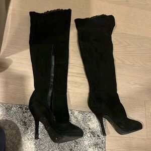 Aldo over the knee heel boots
